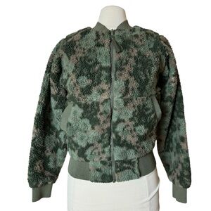 prAna Reversible Polar Escape Jacket Womens Camo Camouflage Fleece Sz Small